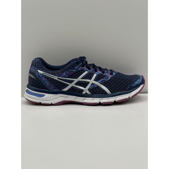 Size - 10.5 ASICS Gel Excite 4 Blue Low Top Synthetic Leather Running Shoe T6E8N - Picture 1 of 10